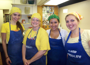 Camp Crosley summer kitchen staff