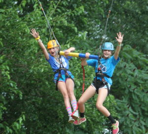 The Giant Swing at Camp Crosley is one of our most popular activities both with summer campers and groups year round.