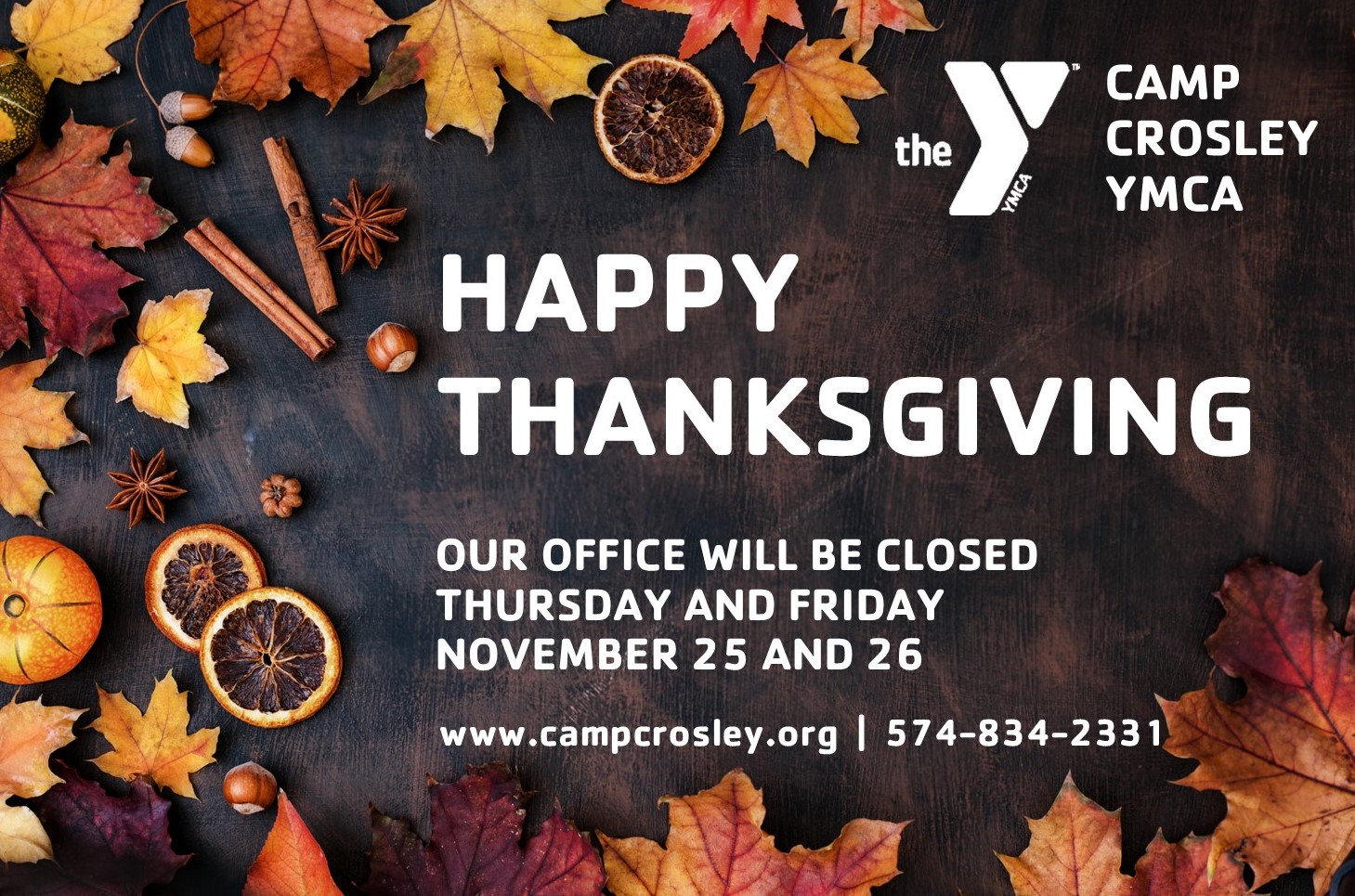 Thanksgiving Office Hours | Camp Crosley